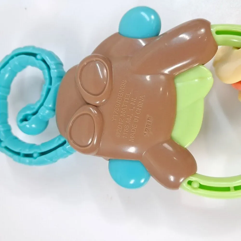 Fisher Price Monkey & bananas baby Rattle Teether My Little SnugaMonkey baby toy